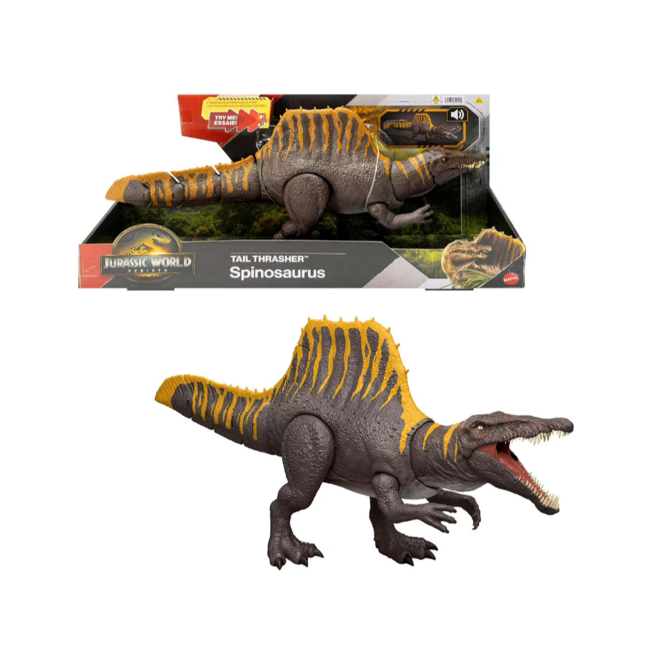 Jurassic World Rebirth Tail Thrasher Spinosaurus Action Figure