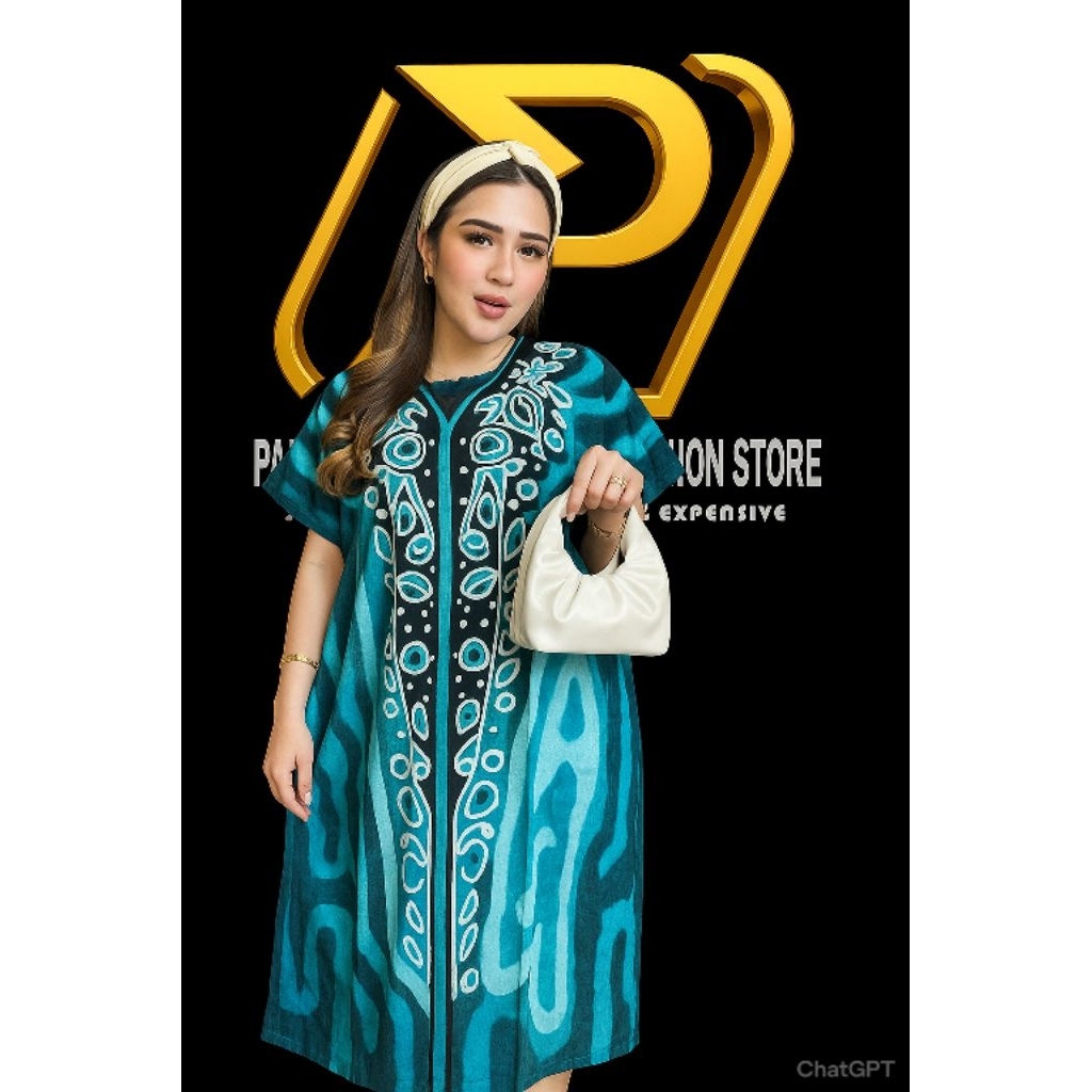 Daster Rayon Lowo Jumbo Kekinian LD 120/ Daster jumbo Lowo / Daster Busui / Daster bumil resleting d