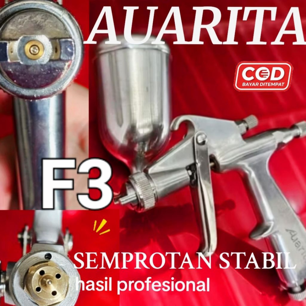 GARANSI 3 TAHUN Spraygun Auarita F3 F-3 Original