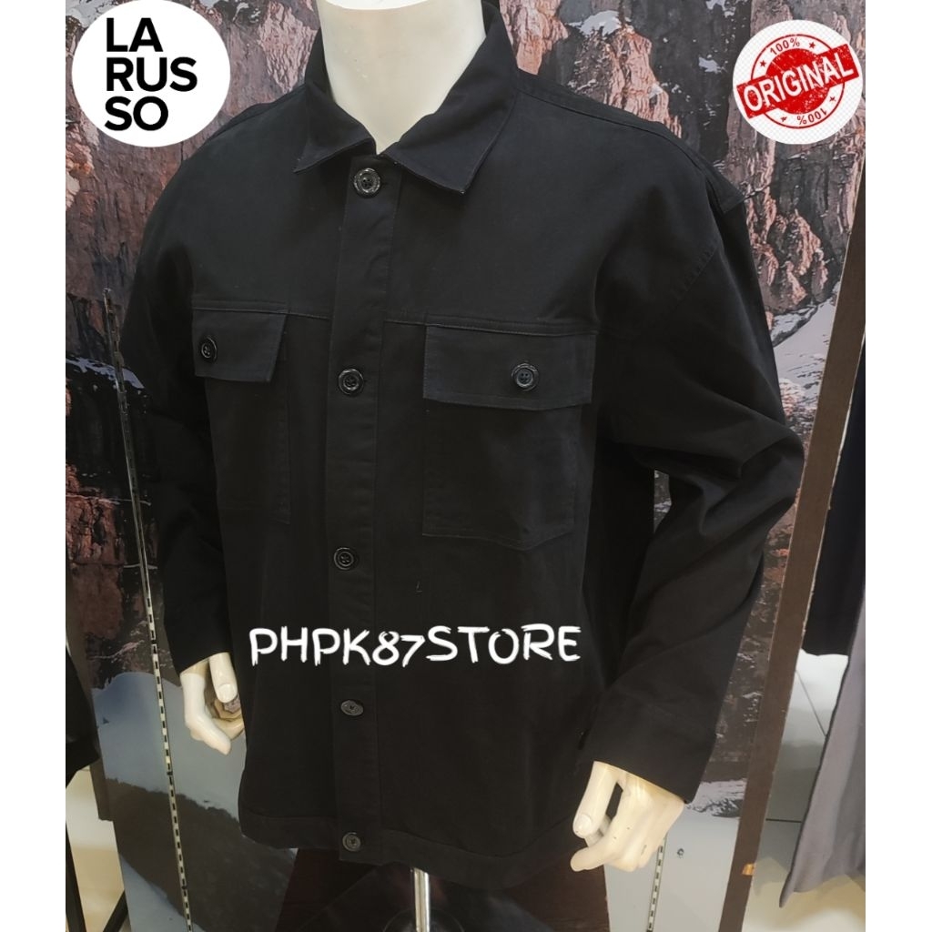 Larusso Jaket denim pria polos original