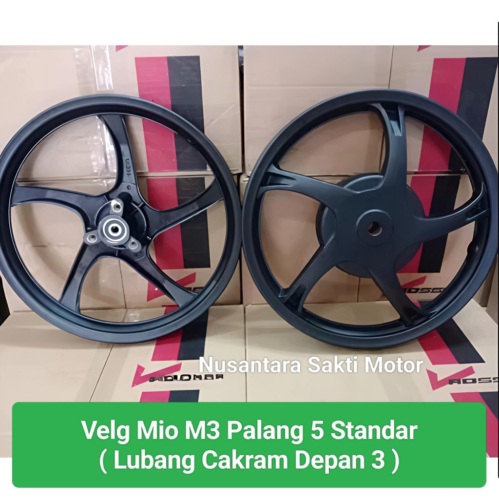 ( Lubang Cakram 3 Yamaha Mio M3 ) velg velek variasi recing standar yamaha mio m3 depan belakang rac