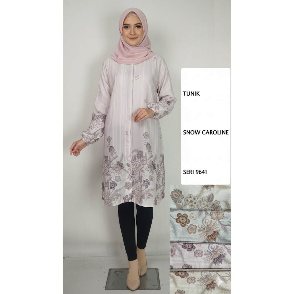 LAVESTORE - TUNIK SNOW CARROLINE SILK / TUNIK KONDANGAN / TUNIK MEWAH
