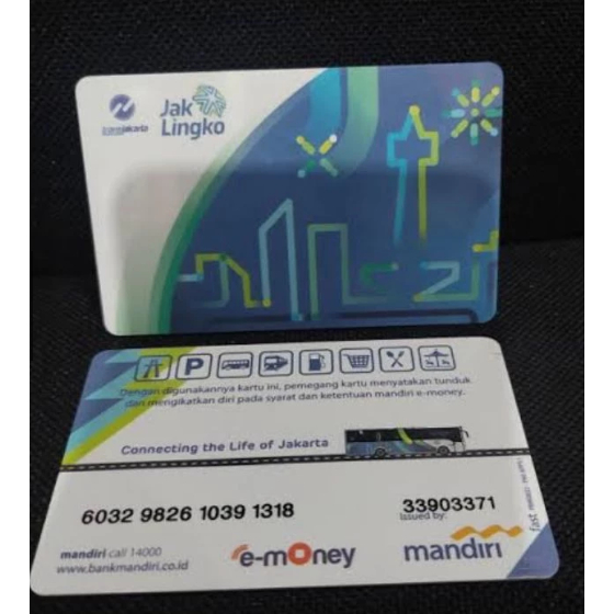 Kartu Jak Lingko Transjakarta Mandiri, BRI Brizzi, BNI Tapcash, BCA Flash, Bank DKI