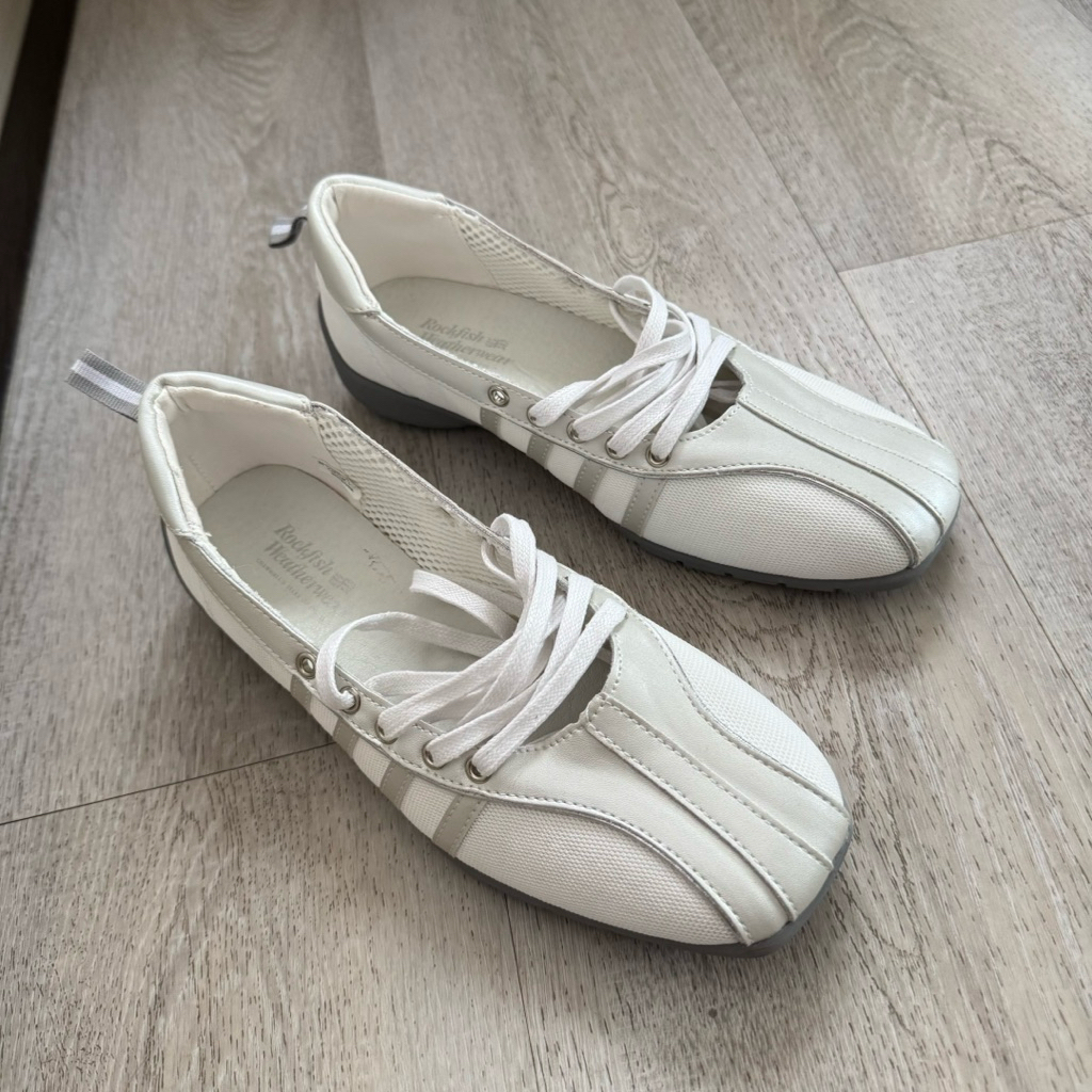 Rockfish weatherwear BLISS LACEUP SNEAKERS - CREAM PEARL