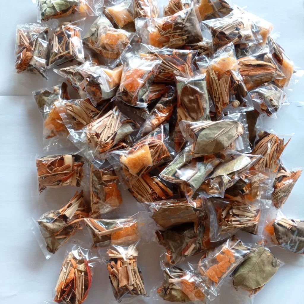 PAKET EKONOMIS HARGA SATUAN/ GROSIR WEDANG UWUH SECANG KOMPLIT GULA BATU ANTI PENCEGAH KANGKER KOLES