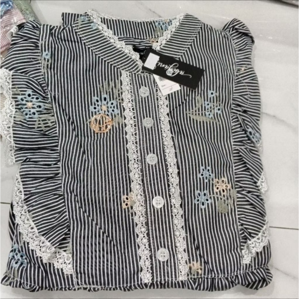 GAMIS ABIYANI ABIYAN ORIGINAL KATUN  BOLONG  SALUR KATUN SALUR KATUN BORDIR MIGAL MIDI DRESS