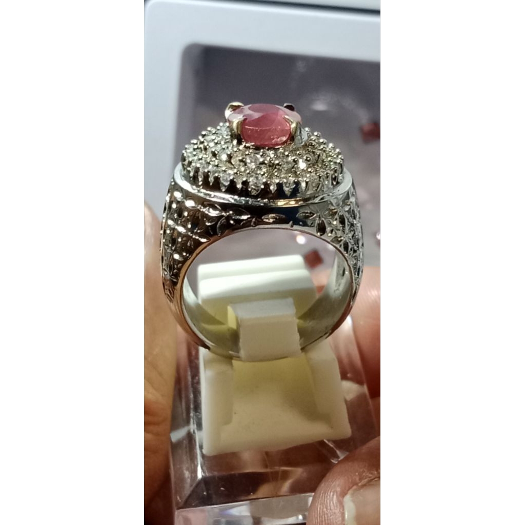 cincin batu permata natural ruby pigeon