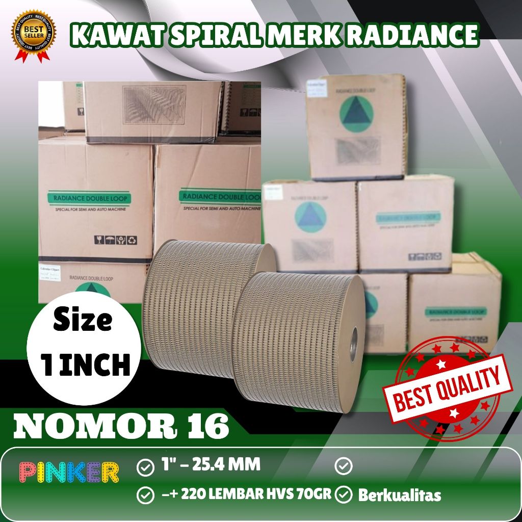 Spiral Kawat Radiance 1inch Kawat Spiral Radiance Kawat Jilid Buku Agenda Ring Kawat Buku Noteebook 