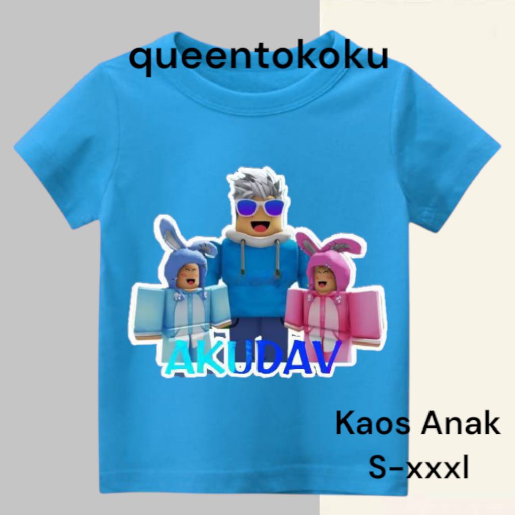 Baju Anak Kaos SUPERBLOK Akudav Mipan zuzuzu