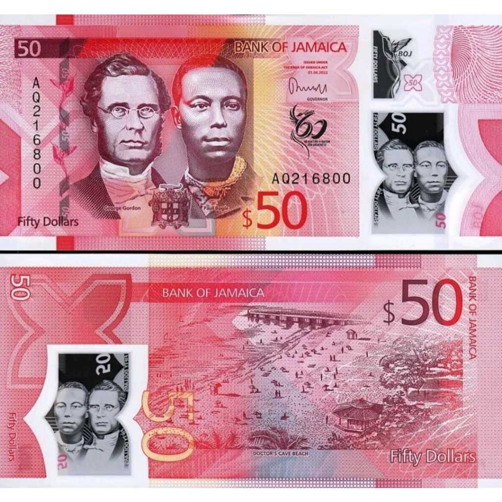 Jamaika / Jamaica 50 Dollar UNC-Original-gress __polymer__