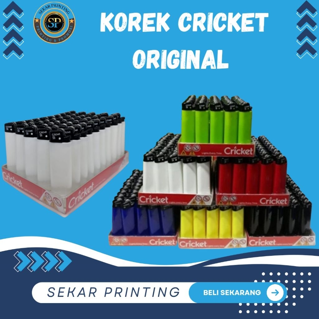 korek cricket polos,korek ori