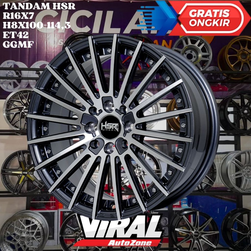 HSR TANDAM RING 16 R16 UNTUK VELG MOBIL CONFERO , LIVINA , TRIBER , OPTRA