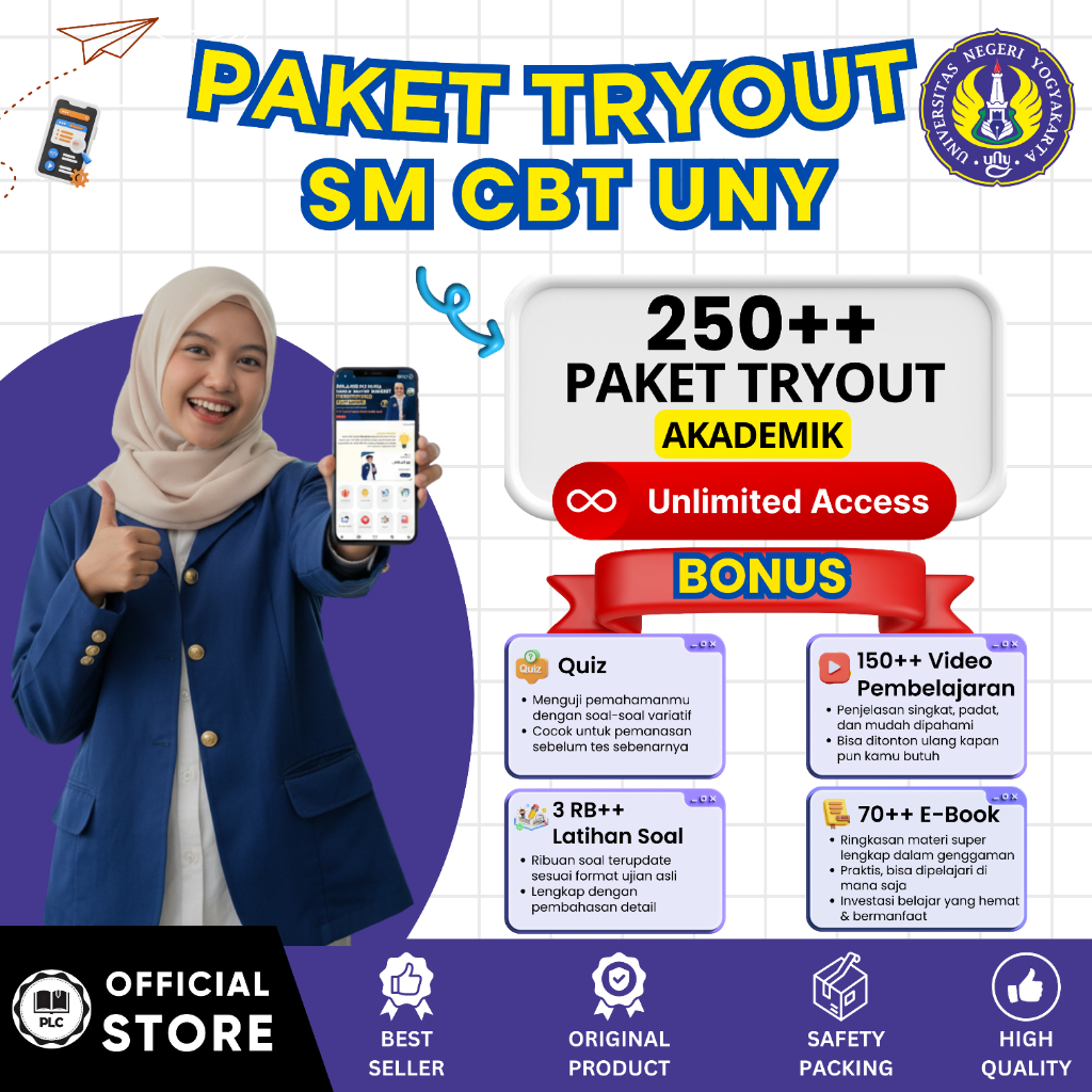 Tryout Online SM UNY 2026 Lengkap Aplikasi CAT CBT SM UNY 2026 + Elearning
