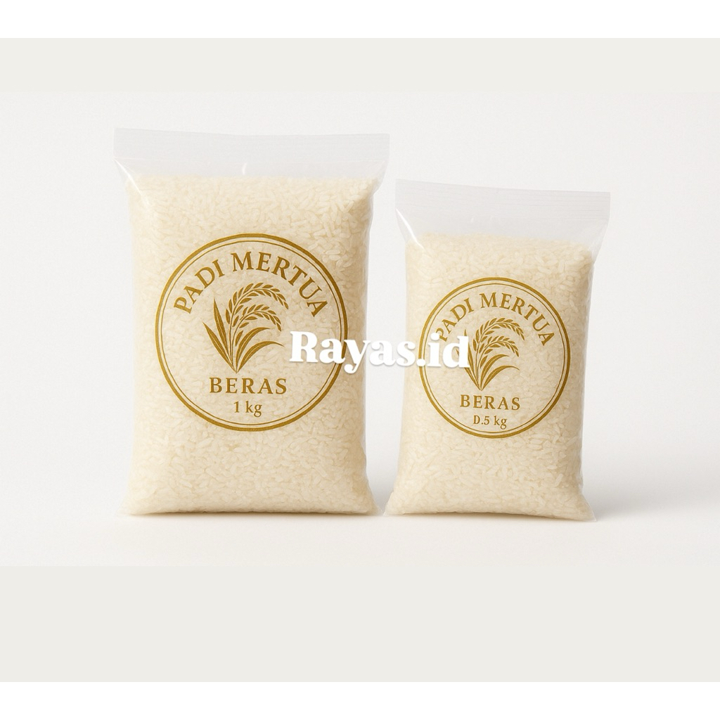 Beras Padi Mertua 0.5 Kg – Setengah Kilo Pulen, Higienis, Hasil panen pilihan.
