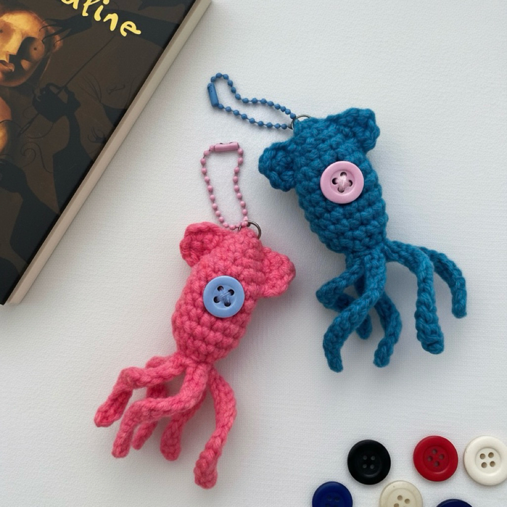 Coraline squid | Coraline keychain | Gantungan kunci coraline | Ganci cumi | Ganci couple | Coraline