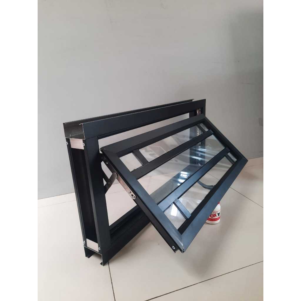 Kusen Jendela Aluminium Bauven dan Kaca Zig zag