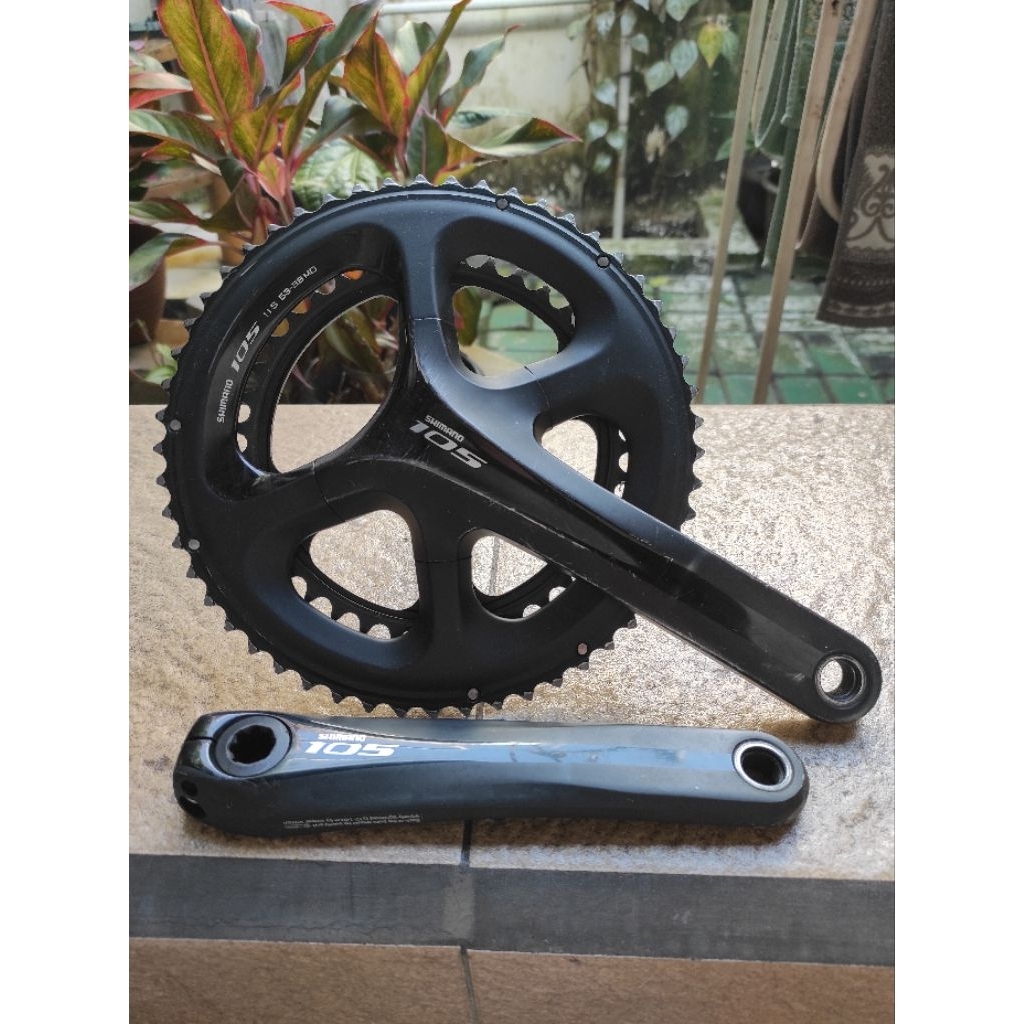 Crank Shimano 105 5800 175mm 53-39T + FD + BB