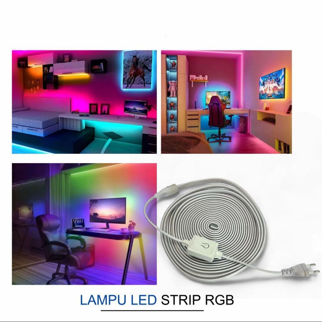 Lampu LED strip selang warna warni iiveco/lampu