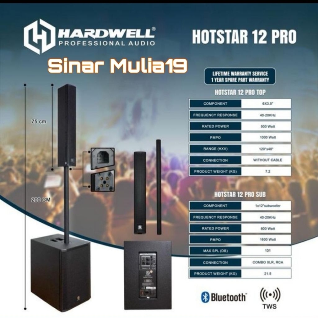 Speaker Satelite / Speaker Column Hardwell Hotstar 12 Pro Original Hardwell Satelite Column Speaker