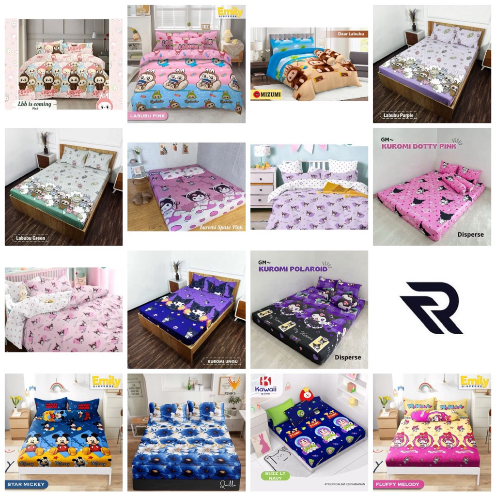 SPREI HOMEMADE MOTIF LUCU RANDOM UK90x200-200x200