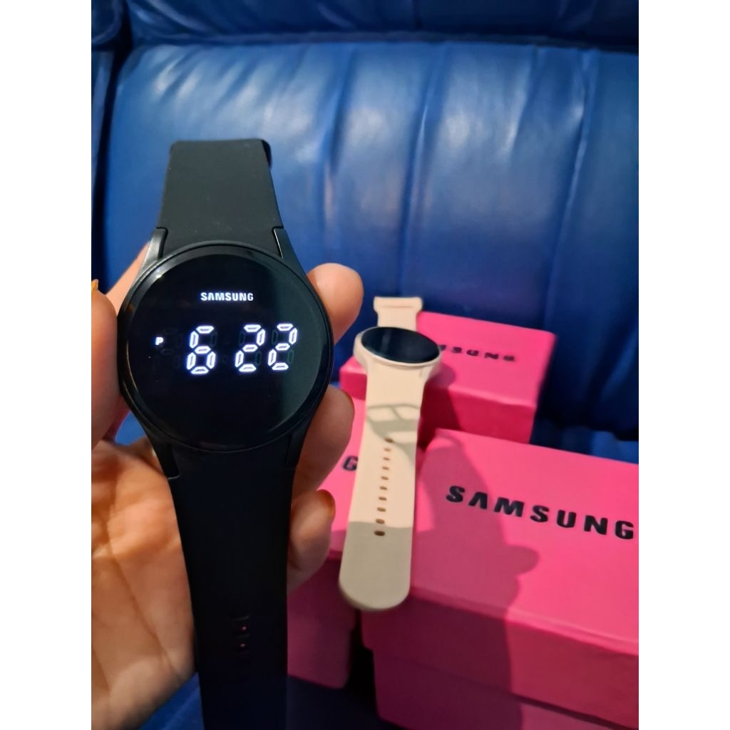 SAMSUNG JAM TANGAN UNISEX PRIA WANITA DIGITAL TOUCHSCREEN TALI RUBBER BODY BULAT WATER RESISTANT INC