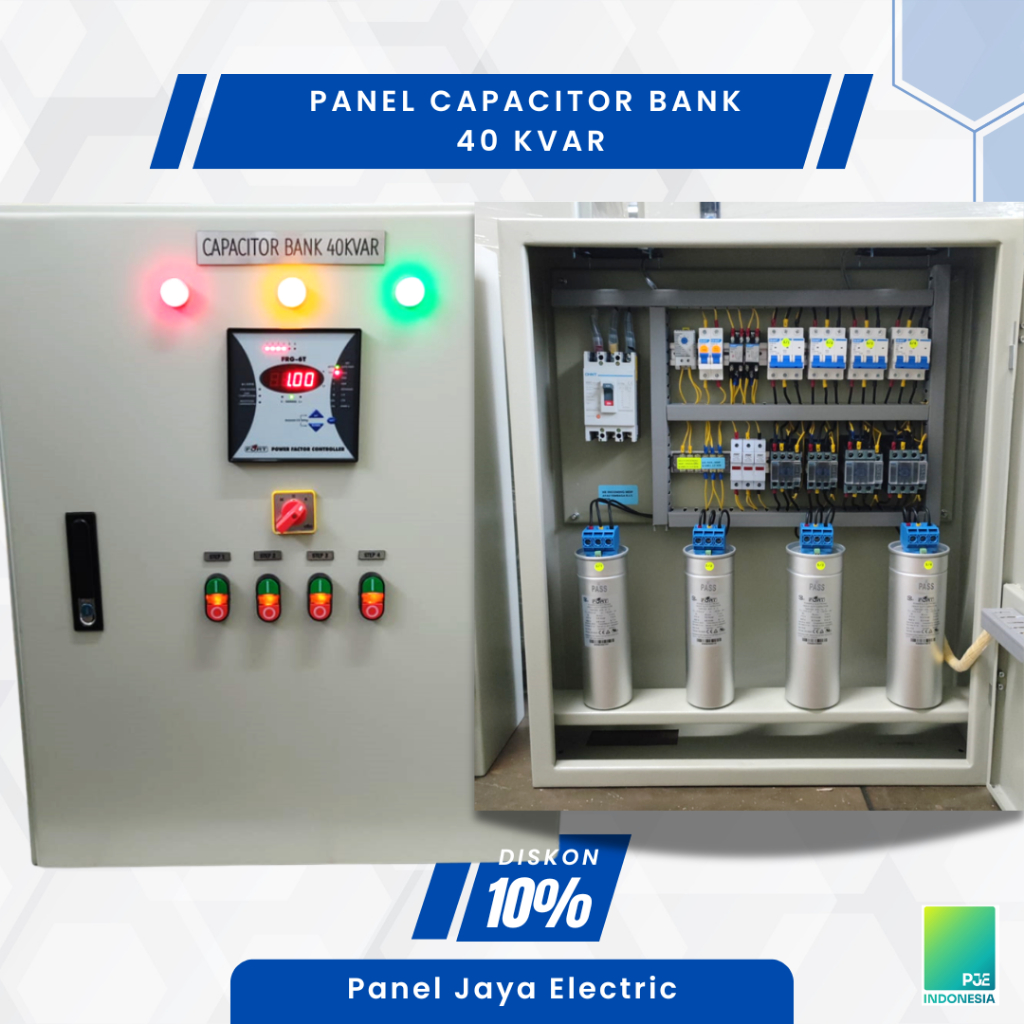 Panel Capacitor Bank 40 KVAr - Kapasitor Bank (Panel Penghemat Listrik)