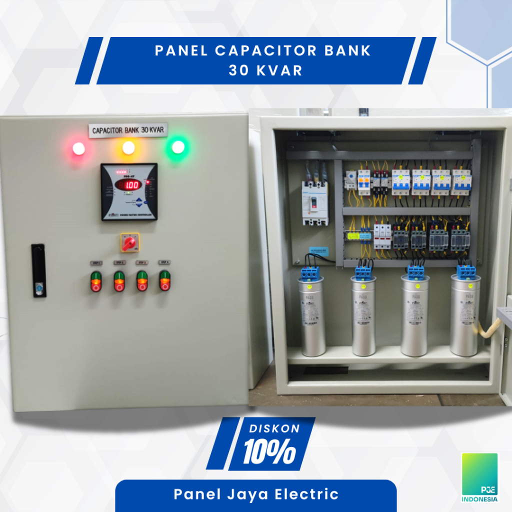 Panel Capacitor Bank 30 KVAr - Kapasitor Bank (Panel Penghemat Listrik)