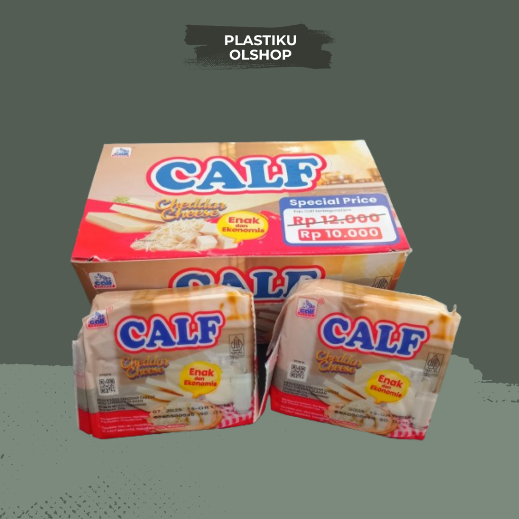 Keju Calf Cheddar Per BOX Isi 8 Pcs