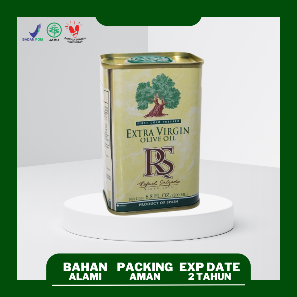 Minyak Zaitun Extra Virgin Olive Oil RS Kaleng 200ml Asli Original