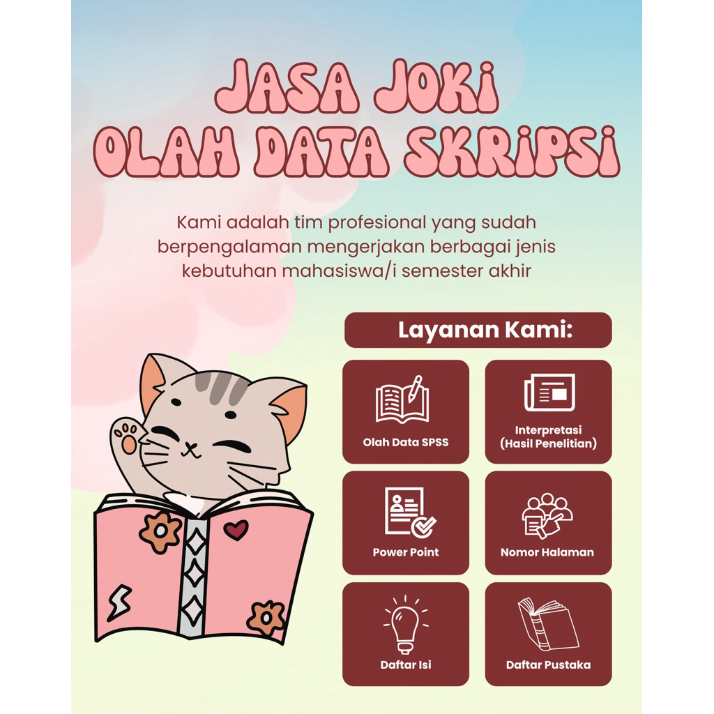 Jasa Olah Data SPSS Skripsi/Tugas Akhir & Interpretasi/Hasil Penelitian