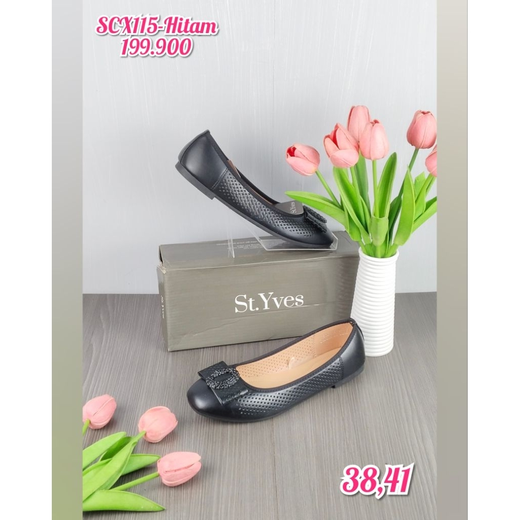 SIZE 38 & 41‼️SEPATU FLAT ST. YVES HITAM