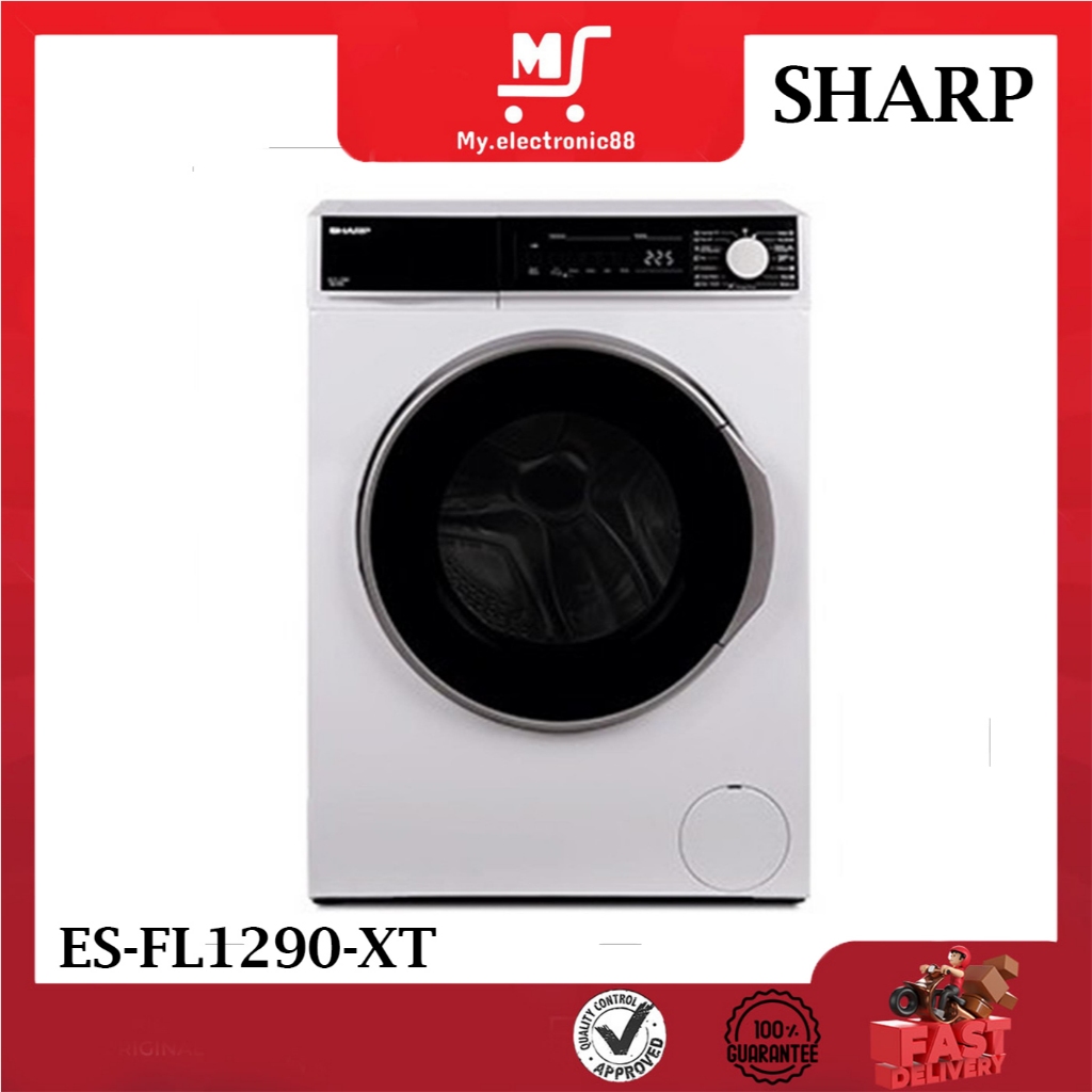 SHARP MESIN CUCI FRONT LOADING 9KG  ES-FL1290XT
