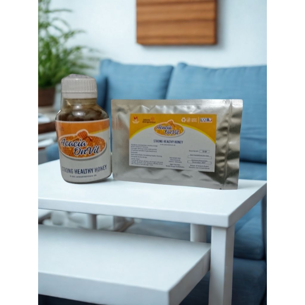 Acacia OnVit Asli 100%, Paket Botol+Sachet Bonus 1 sachet