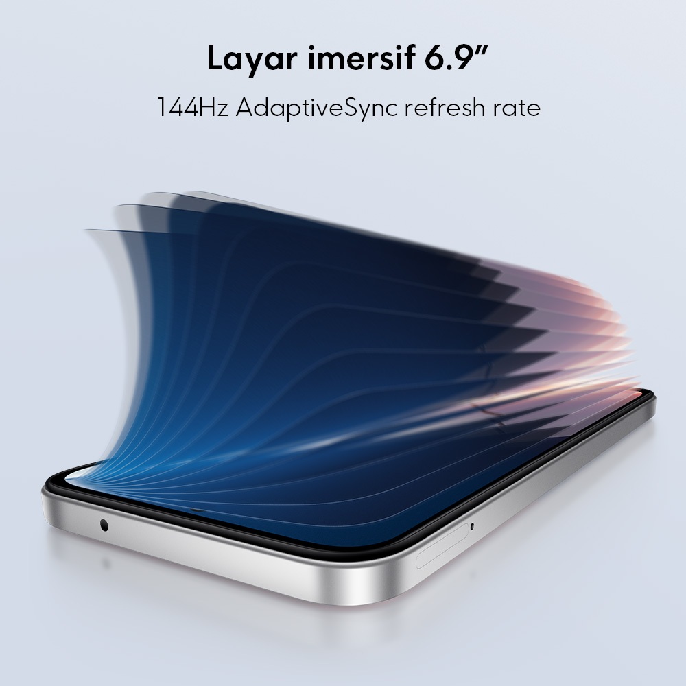 POCO M7 (8GB/256GB) Baterai besar 7000mAh dengan pengisian daya 33W | Layar imersif 6.9" 144Hz | Ekspansi RAM hingga 16GB + UFS 2.2 256GB | 50MP kamera ganda AI [Official Store] - Gambar 3