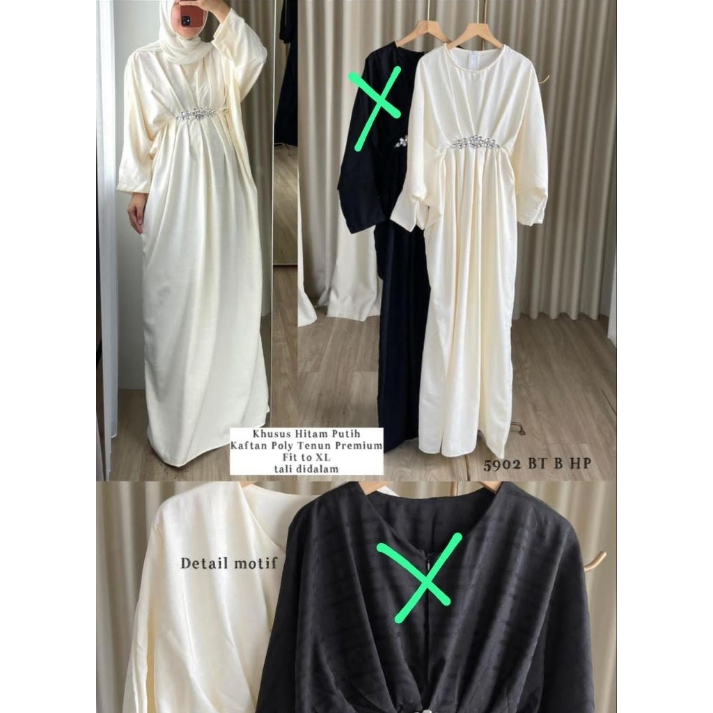 Kaftan Mewah Putih - KikyHda -