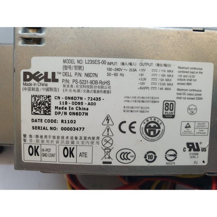 PSU DELL OPTIPLEX 380/580/760/780/960 SFF ( BERGARANSI )