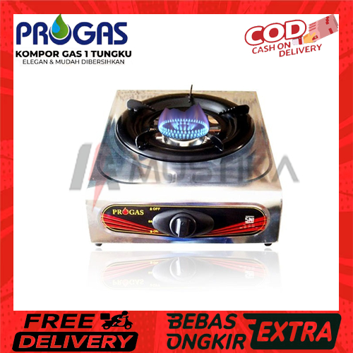 KOMPOR GAS PROGAS STAINLESS 1 TUNGKU / Kompor Progas 1 Tungku