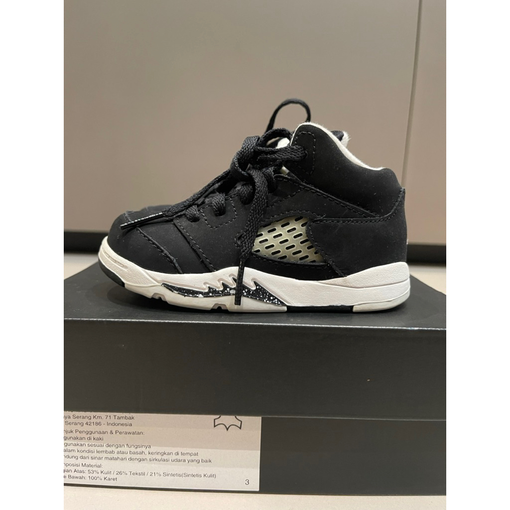 JORDAN 5 RETRO ORIGINAL BOY’S SHOE - SEPATU ANAK LAKI JORDAN