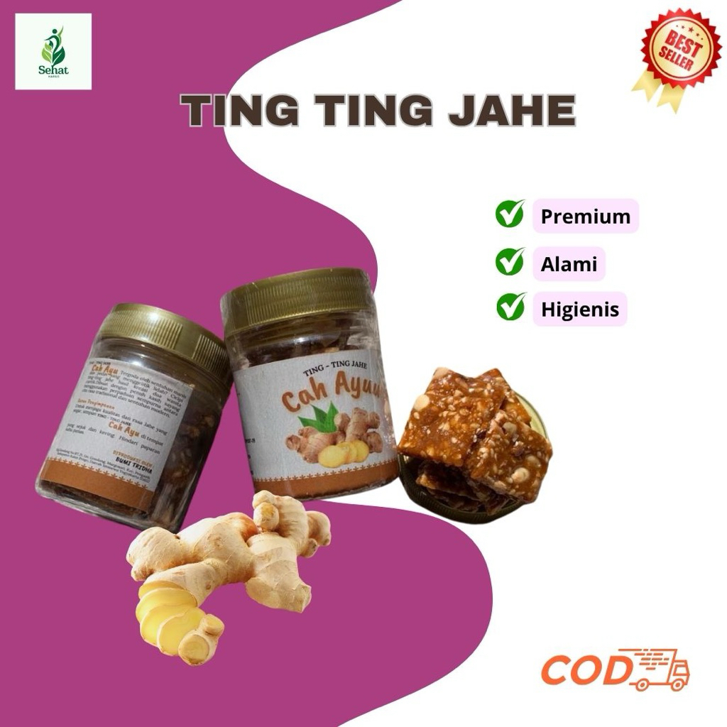 Bumi Tridha~Ting Ting Jahe (Permen Gula Jahe Kacang)