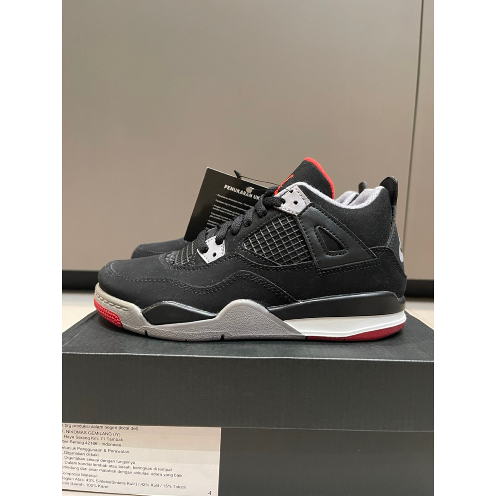 JORDAN 4 RETRO ORIGINAL BOY’S SHOE - SEPATU ANAK LAKI JORDAN