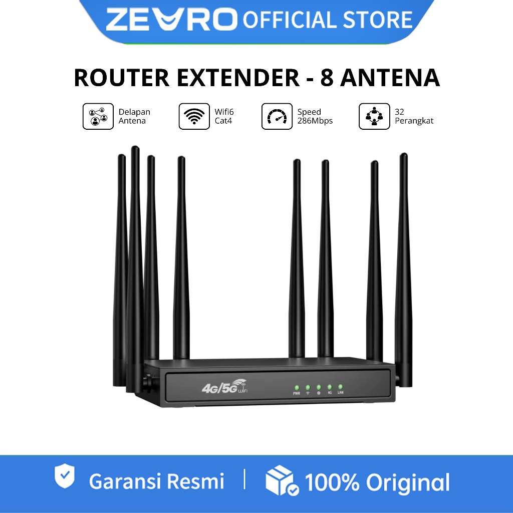 PZ6 4G Router Industri Modem WIFI XINXUN Support All Operator SIM card 8 Antena Konverter 4G ke Port