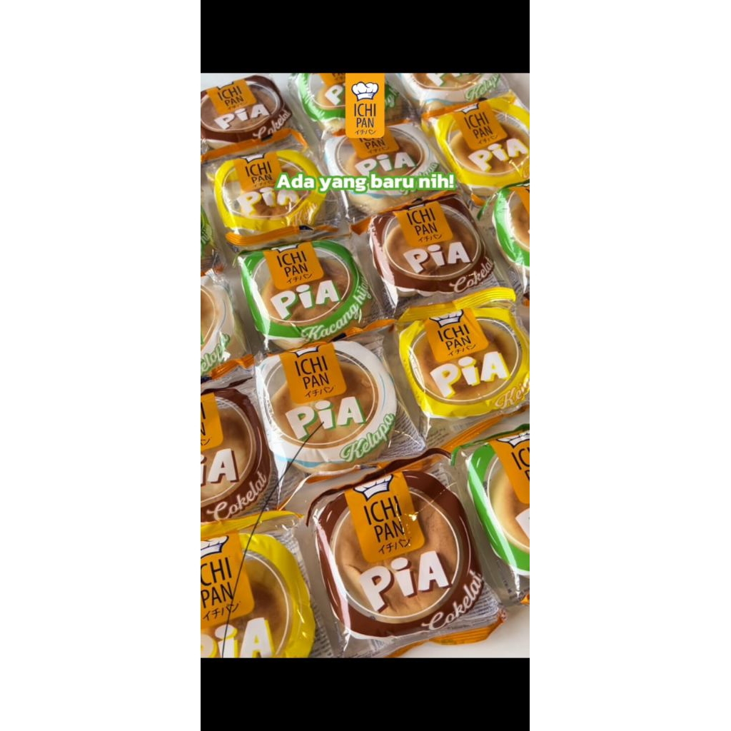 PiA Ichi Pan | Roti PiA isi cokelat | Roti PiA isi Kacang hijau | Roti PiA isi Kelapa