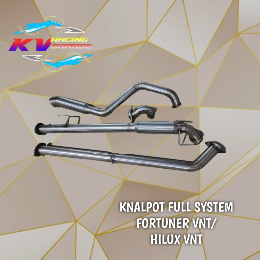 KNALPOT FULL SYSTEM FORTUNER VNT/ HILUX VNT