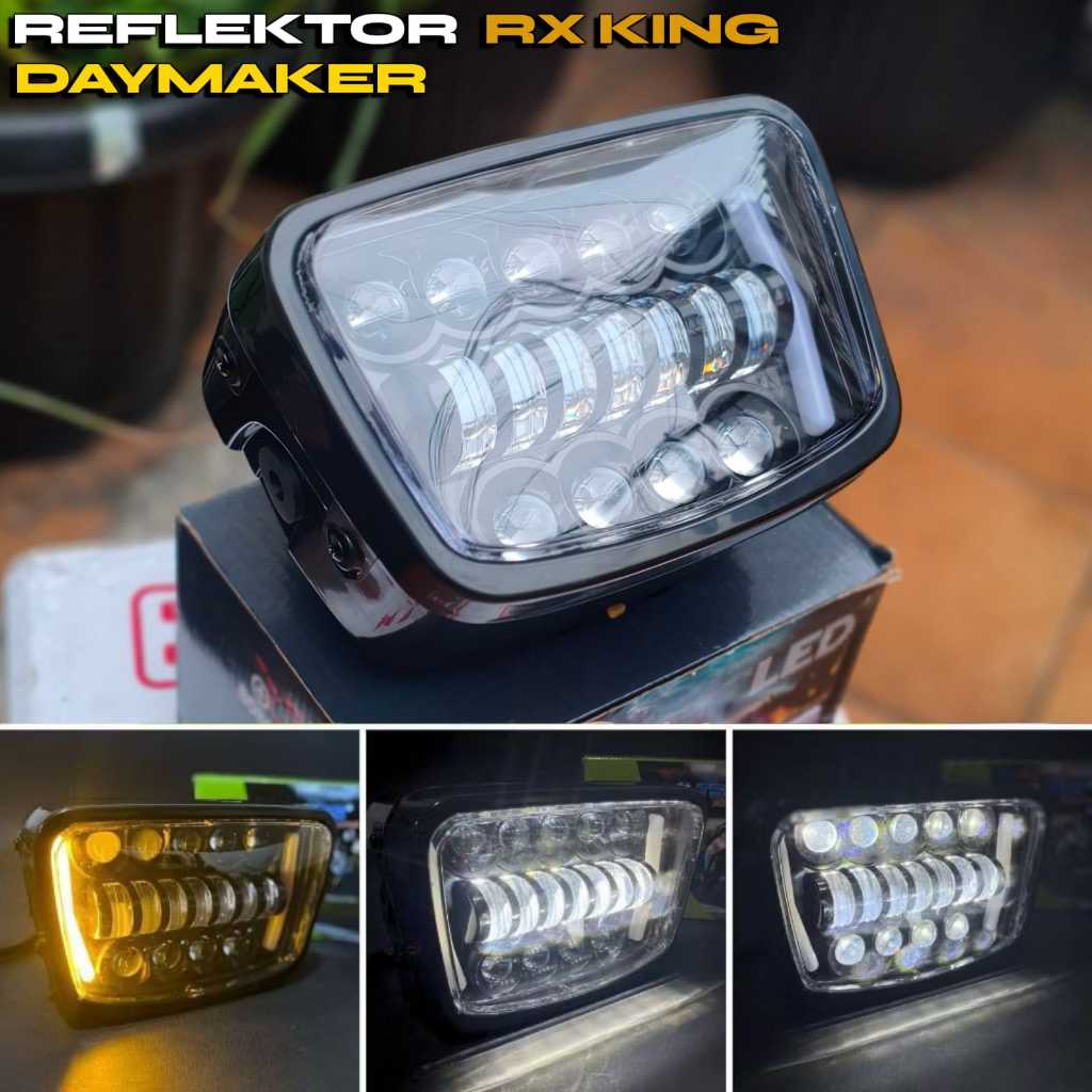 Reflektor Headlamp Lampu Depan Rx King Led Daymaker Model Oval Lampu Depan Rx King Daymaker Oval Pnp