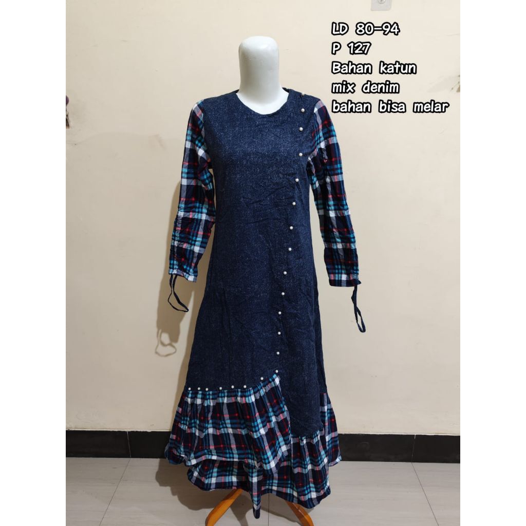 Dress wanita/Dress Denim /pakaian wanita/Preloved