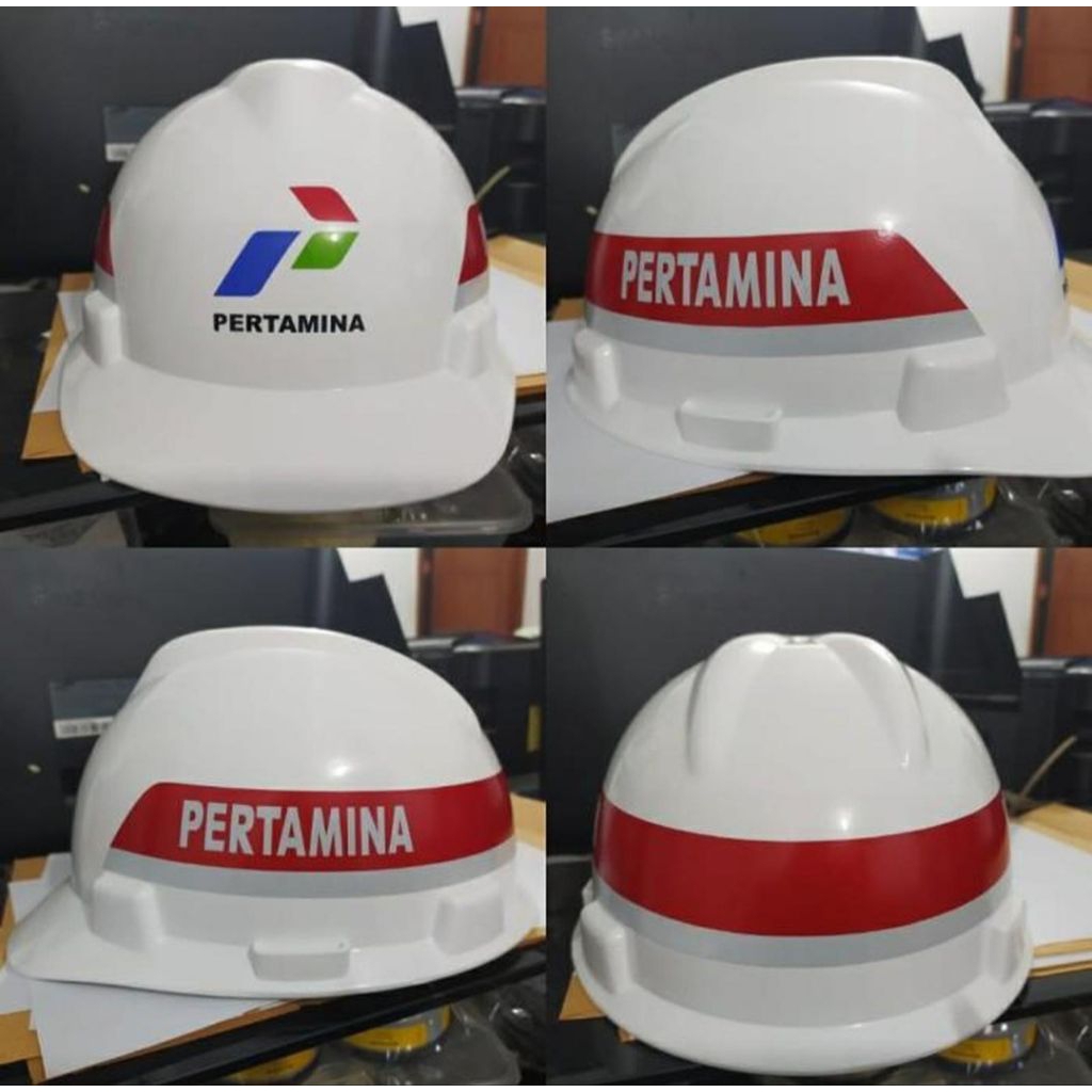 Helm Safety Msa V-gard Original / Helm Msa Original Sablon Pertamina
