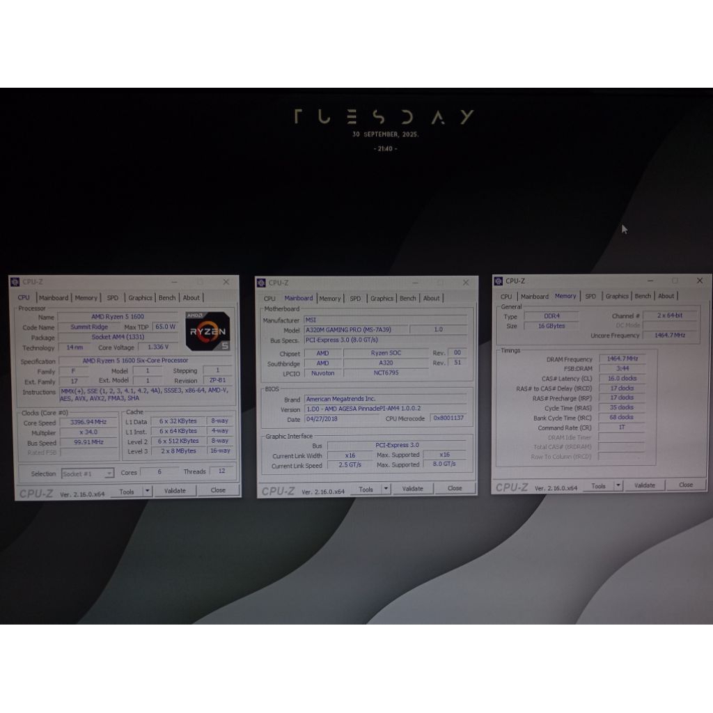 Ryzen 5 1600 Box Fullset