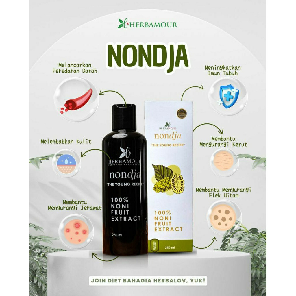 250ml Nondja Herbamour Fermentasi Buah Mengkudu