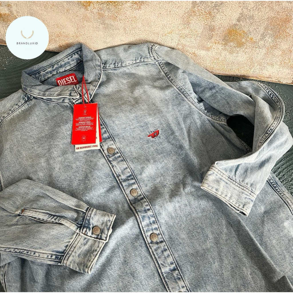 Diesel Library Long Sleeves Denim Blue