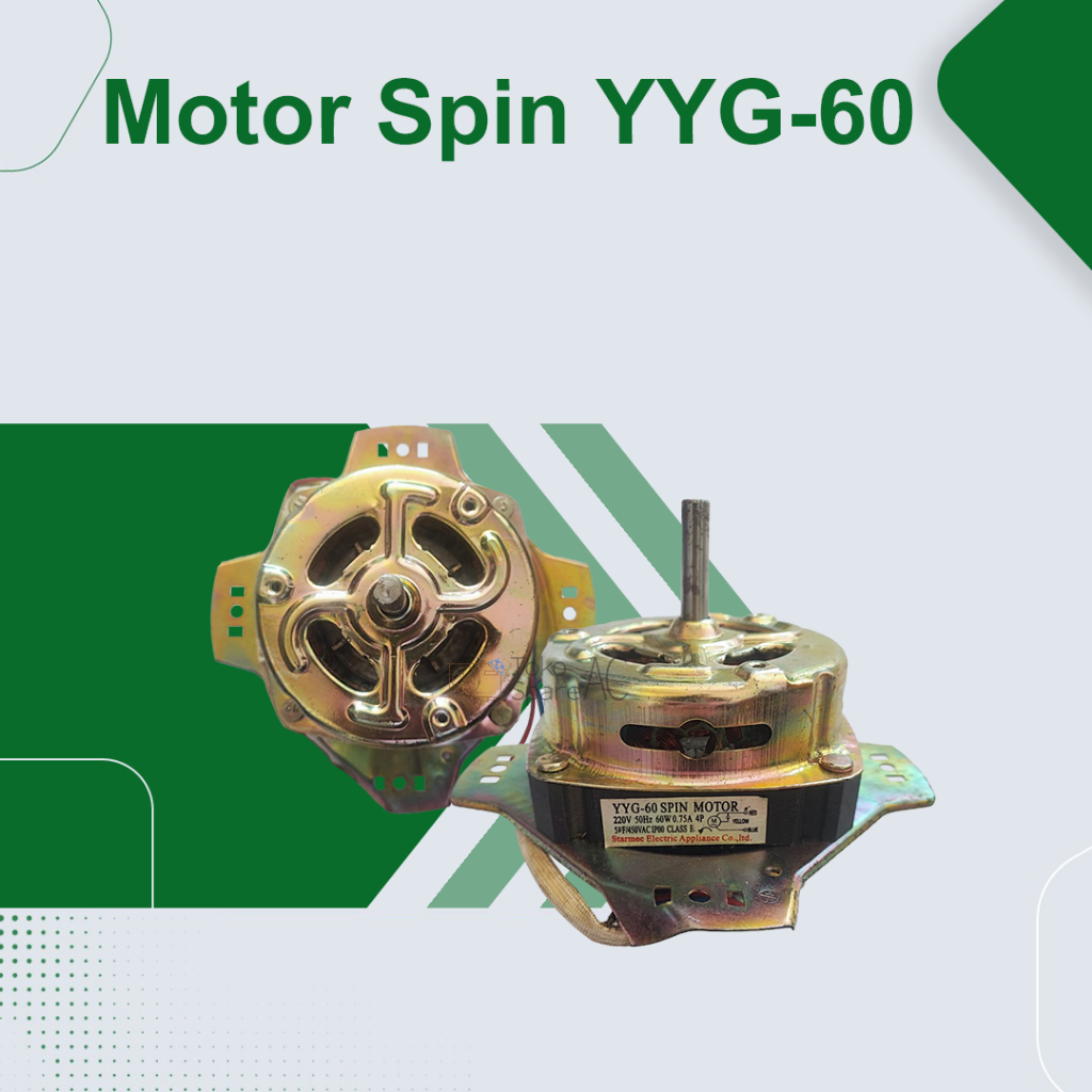 Motor Spin YYG-60 YYG 60 60W 60 W Dinamo Pengering Mesin Cuci
